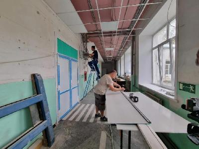 В школе №15 им. Н.И. Дементьева г. Рыбинска начались обновления в рамках федеральной программы капремонта