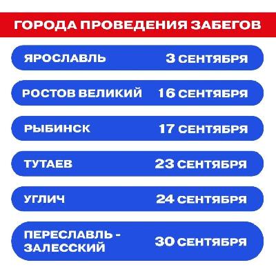 В сентябре в шести городах Ярославской области пройдут забеги в рамках спортивного фестиваля «Семейная команда»