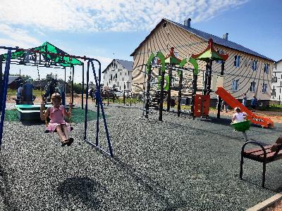Новые спортивные и детские площадки благодаря губернаторскому проекту «Наши дворы» обустроены в Первомайском районе