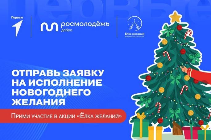 Движение Первых при поддержке Росмолодёжь.Добро открывает регистрацию на особую благотворительную акцию «Ёлка желаний»!